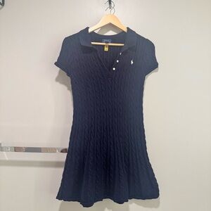 Polo by Ralph Lauren Dark Blue Cable Knit Dress